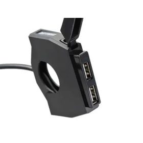   Daytona 89372 USB-A 30W töltőaljzat kormányrúdra (2×2,4A)