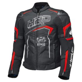 HELD Safer SRX Fekete-Piros Textil Motoros Kabát
