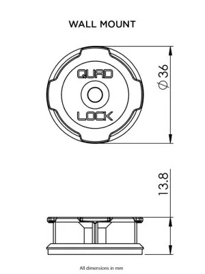 QUAD LOCK öntapadós fali tartó