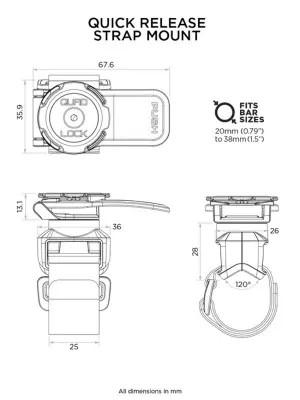 QUAD LOCK Quick Release Strap Mount