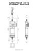 Motorkerékpár - Vízálló 12 V-ról USB-re átalakító intelligens adapter
