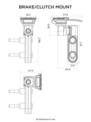 QUAD LOCK fék/kuplung főfékhenger telefontartó