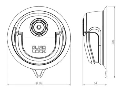 QUAD LOCK akciókamera adapter