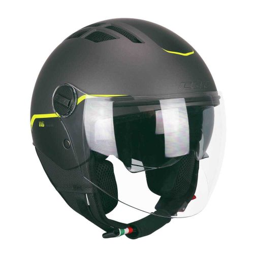Bukósisak CGM 116G AIR MATT FEKETE/FLUO