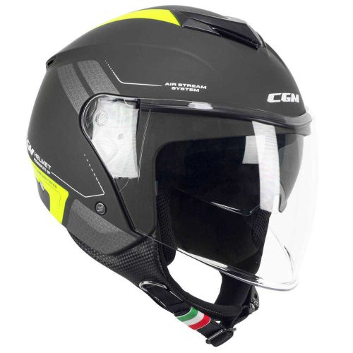 Bukósisak CGM 126G IPER MATT FEKETE/FLUO