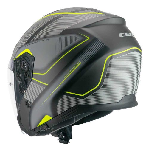 Bukósisak CGM 136G RNA SPORT Matt Fekete/Fluo