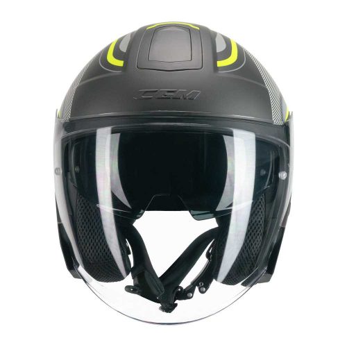 Bukósisak CGM 136G RNA SPORT Matt Fekete/Fluo