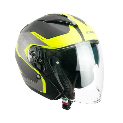 Bukósisak CGM 136S DNA Matt Fekete/Fluo