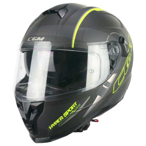 Bukósisak CGM 321G ATOM SPORT Matt Fekete/Fluo