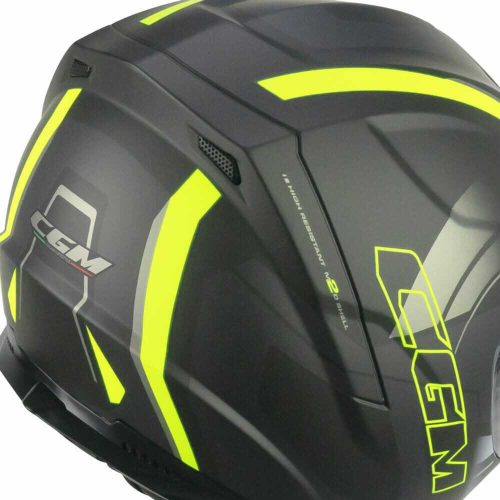 Bukósisak CGM 321G ATOM SPORT Matt Fekete/Fluo