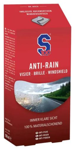 S100 ANTI-RAIN VÍZLEPERGETŐ SPRAY (KARCMENTES KENDŐVEL) 100ML