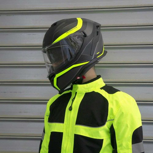 Bukósisak CGM 363X SHOT RUN Fekete/Fluo