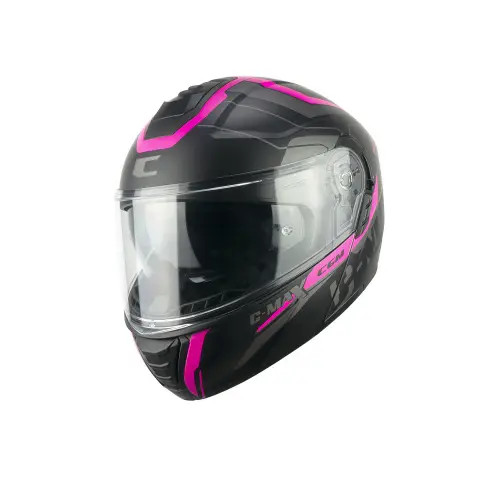 Bukósisak CGM 569G C-MAX Matt Fekete/Pink