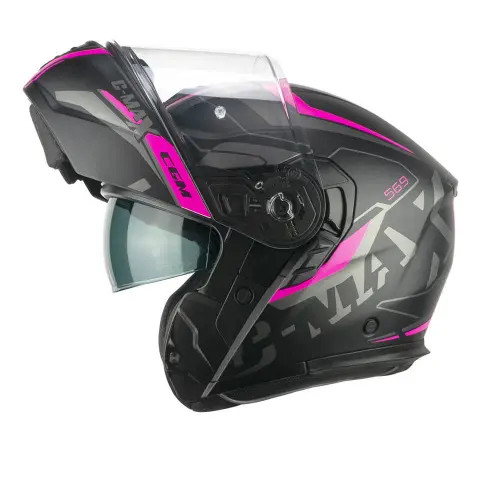 Bukósisak CGM 569G C-MAX Matt Fekete/Pink