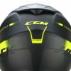 Bukósisak CGM 666S TWIN HITRACK Matt Fekete/Fluo