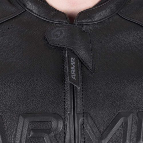 ARMR Raiden 3.0 Motoros Bőrkabát Fekete/PIROS