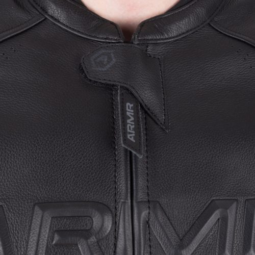 ARMR Raiden 3.0 Motoros Bőrkabát Fekete/PIROS