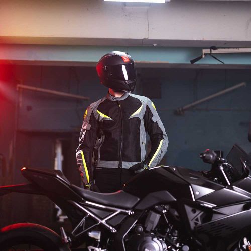 ARMR EYOSHI 3.0 AIR Nyári textil kabát SZÜRKE/FLUO