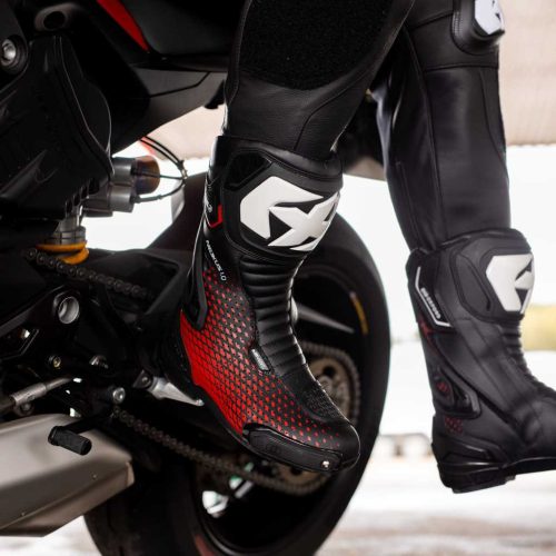 Oxford Nexus 1.0 Air Motoros Sportcsizma Fekete/Piros