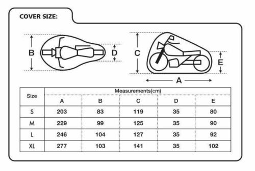 Oxford Protex Stretch Motortakaró Ponyva Fekete L
