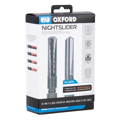 OXFORD NightSlider INDEX + MENETFÉNY + féklámpa 3IN1 - hátsó (E)