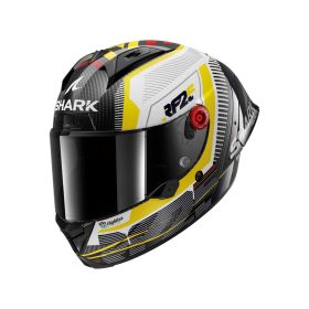   AERON-GP REPLICA RAUL FERNANDEZ SIGNATURE BUKÓSISAK+PLEXIVEL,KARBON-FEHÉR-SÁRGA