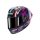 AERON-GP FIM RACING #1 REPLICA ZARCO SIGNATURE BUKÓSISAK+PLEXIVEL,KARBON-FEHÉR-RÓZSASZÍN