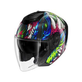 RS JET CARBON SHAYTAN BUKÓSISAK,FEKETE-ZÖLD-RÓZSASZÍN