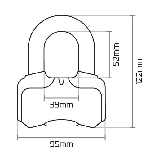 Oxford Nemesis Féktárcsazár - Lakat - 16mm