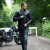 Oxford Route 73 2.0 Motoros Bőrkabát Fekete
