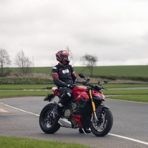 Oxford Nexus 1.0 Motoros Bőrkabát Fekete/Piros