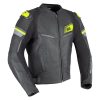 Oxford Cypher 1.0 Motoros Bőrkabát Fekete/Fluo