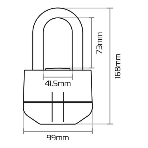 Oxford Boss Alarm Riasztós Féktárcsazár - Lakat - 14 mm