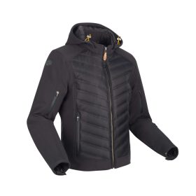 NATCHO 2 MOTOROS TEXTILDZSEKI,FEKETE-SÁRGA