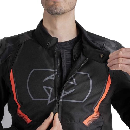 OXFORD OMEGA 1.0 Dry2Dry Textil Motoros Kabát Fekete/piros