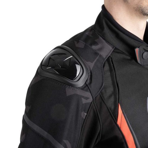 OXFORD OMEGA 1.0 Dry2Dry Textil Motoros Kabát Fekete/piros