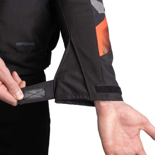 OXFORD OMEGA 1.0 Dry2Dry Textil Motoros Kabát Fekete/piros