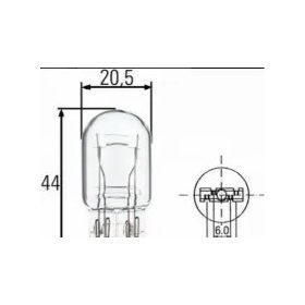 Hella 12V 21/5W T20 W3x16q féklámpa izzó