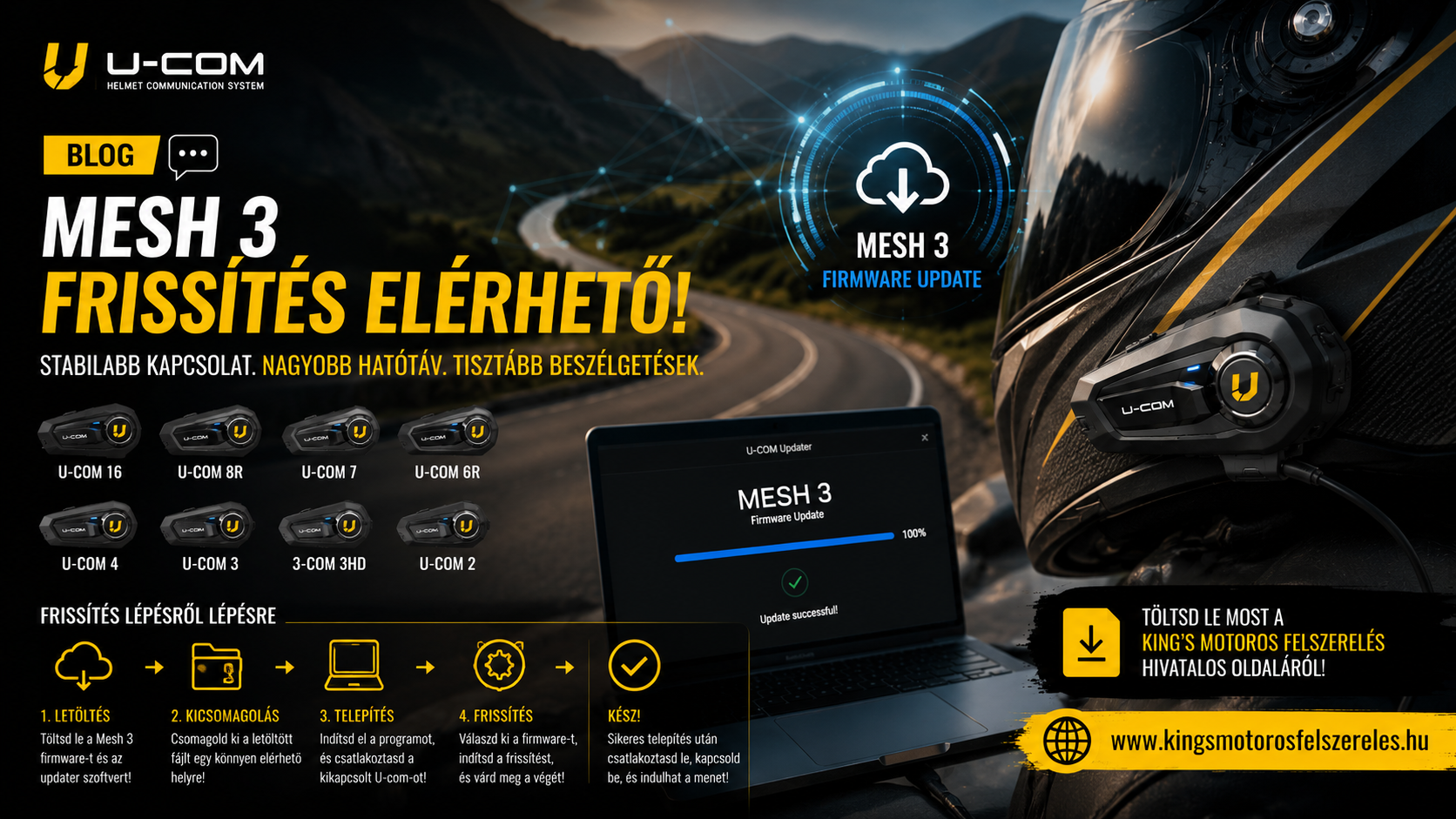  Frissítsd a rendszered: Megérkezett a Mesh 3 frissítés az U-com készülékekhez!